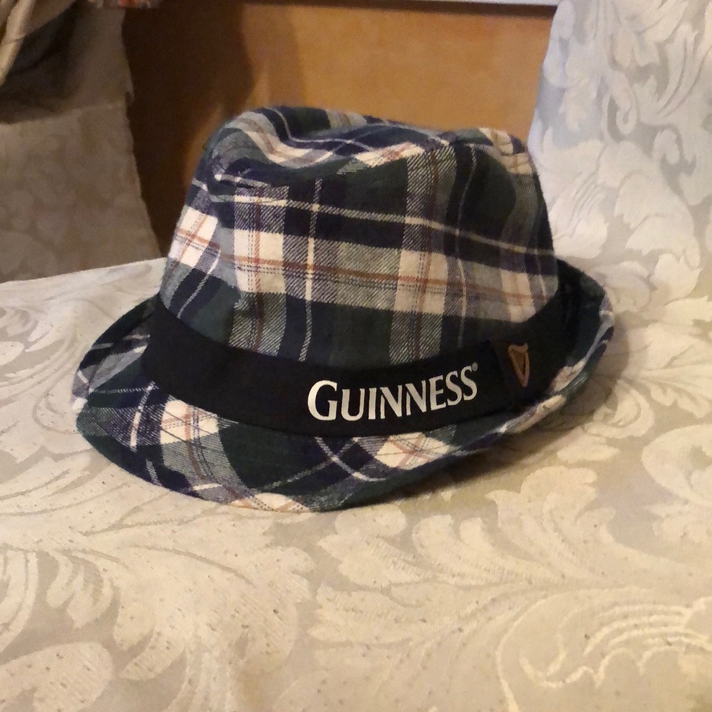 Plaid Guinness Fedora Top Hat